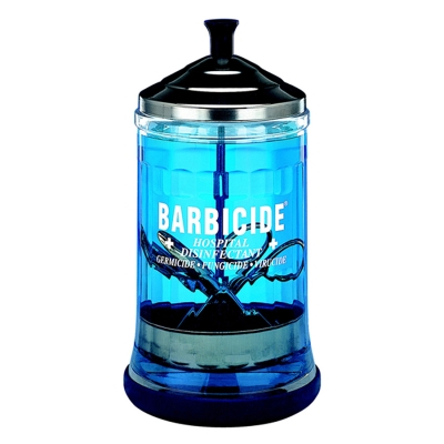 Skleněná nádoba na dezinfekci BARBICIDE Glass jar 750 ml