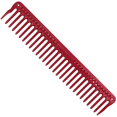 Barber hřeben na střihání a styling vlasů JRL Cutting comb J303 - červený