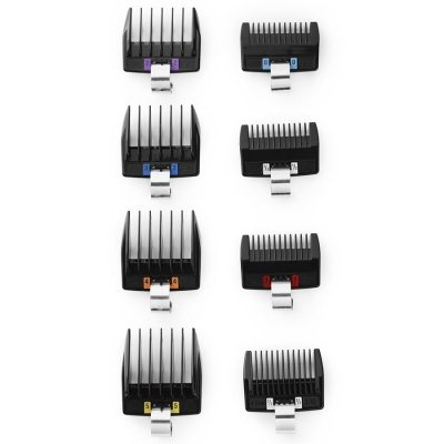 Set přídavných hřebenů pro střihací strojky JRL Universal guards - 8 ks (0,8 - 16 mm)