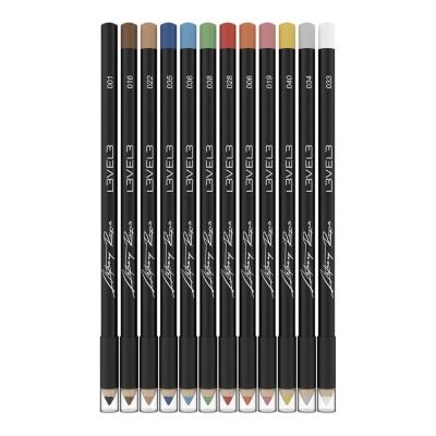 Barevné tužky na kreslení do vlasů L3VEL3 Liner pencils Colors - 12 ks