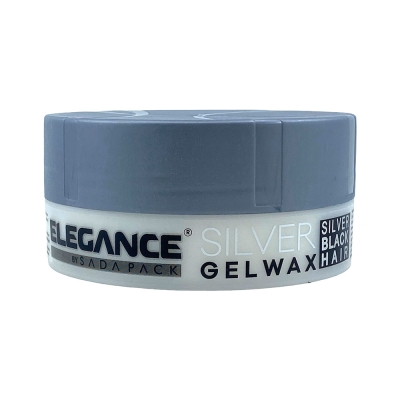 Stříbrný krycí gel na vlasy ELEGANCE Silver gel wax 140 g